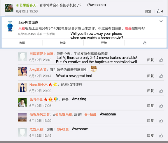 LeTV comments